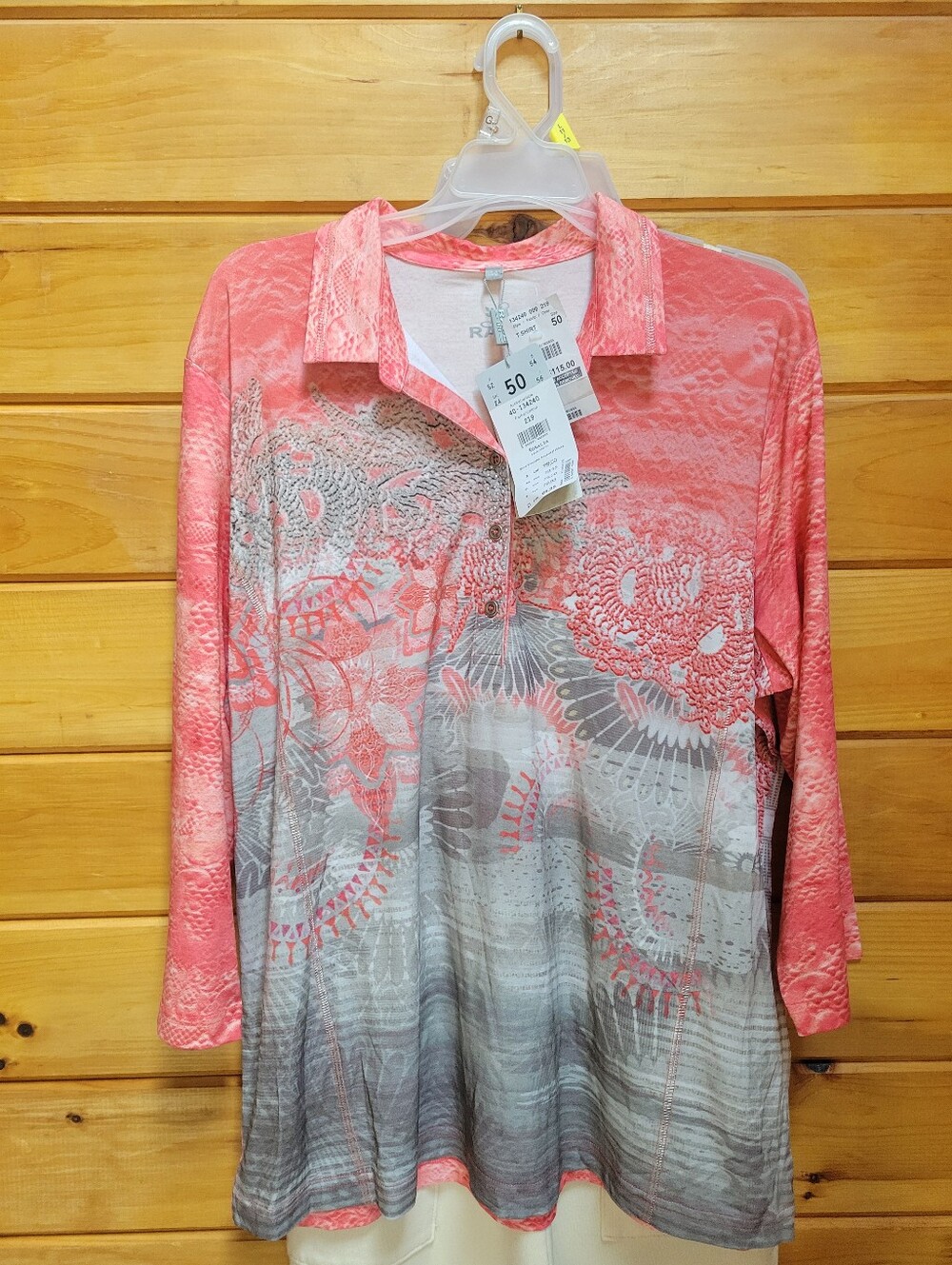 Rabe German Size 50 (See Photo For Conversion) NWT 3/4 SLEEVE TOP